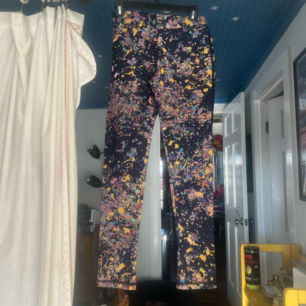 Cynthia Rowley neoprene confetti pants. Size 4